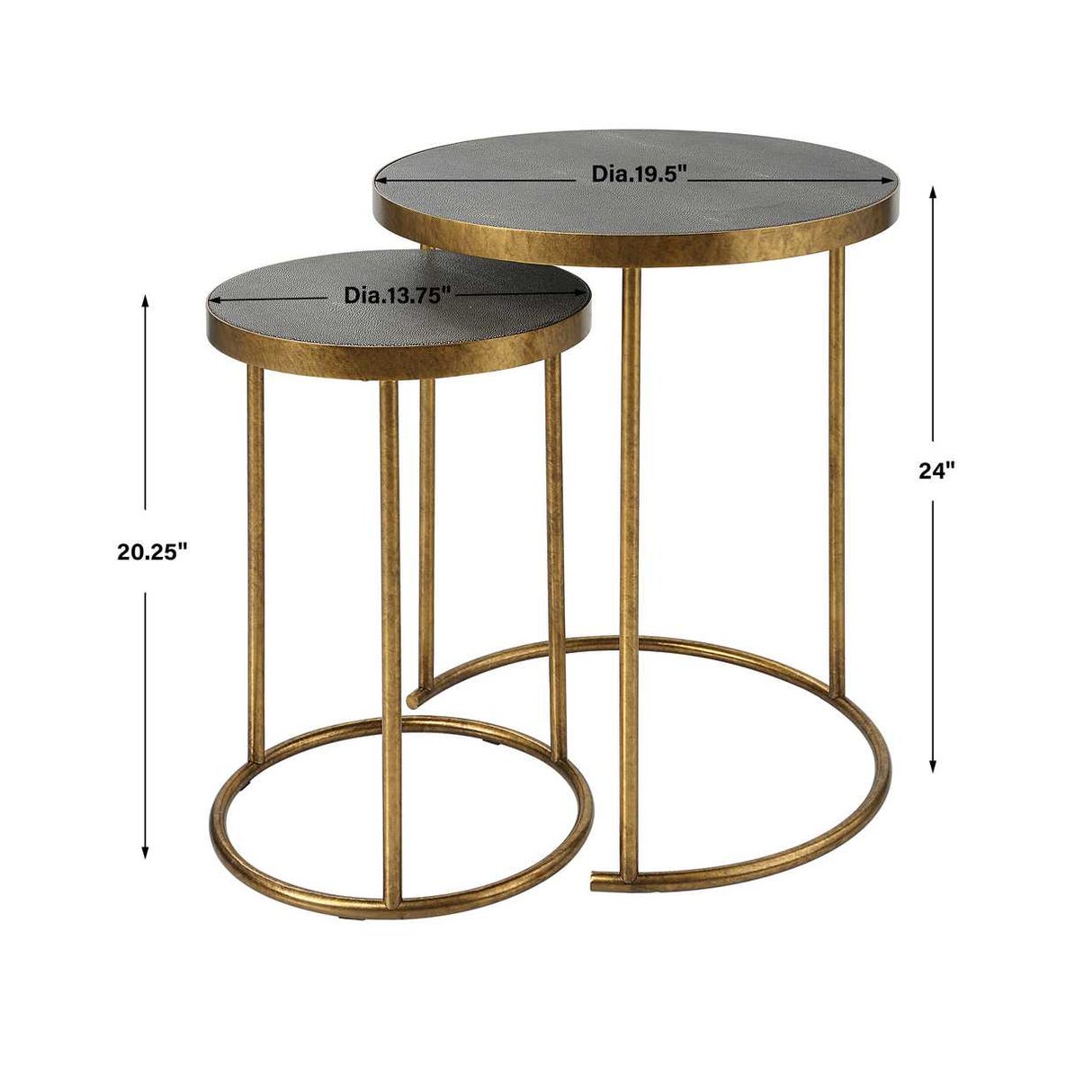 Aragon Nesting Tables, S/2