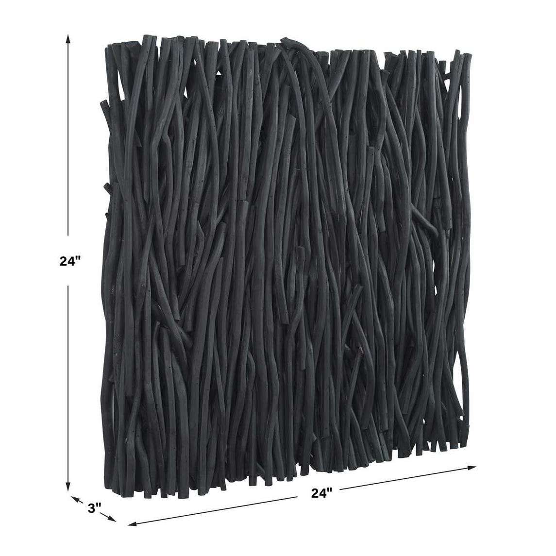 Gathered Teak Square Wood Wall Decor