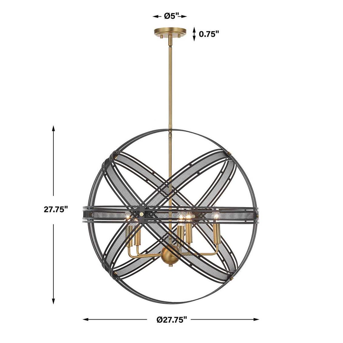 Spherical, 5 Lt Pendant