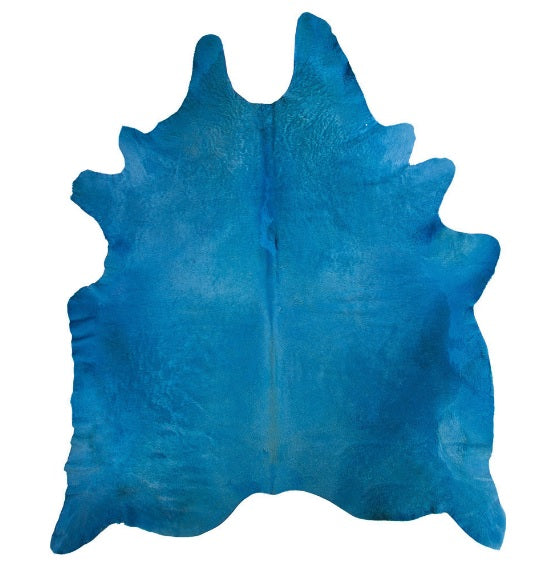Dyed Cowhide - Turquoise