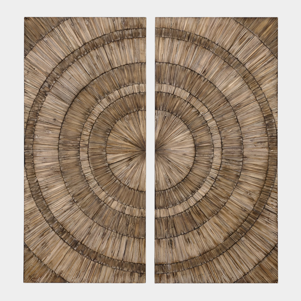 Lanciano Wood Wall Panels, S/2