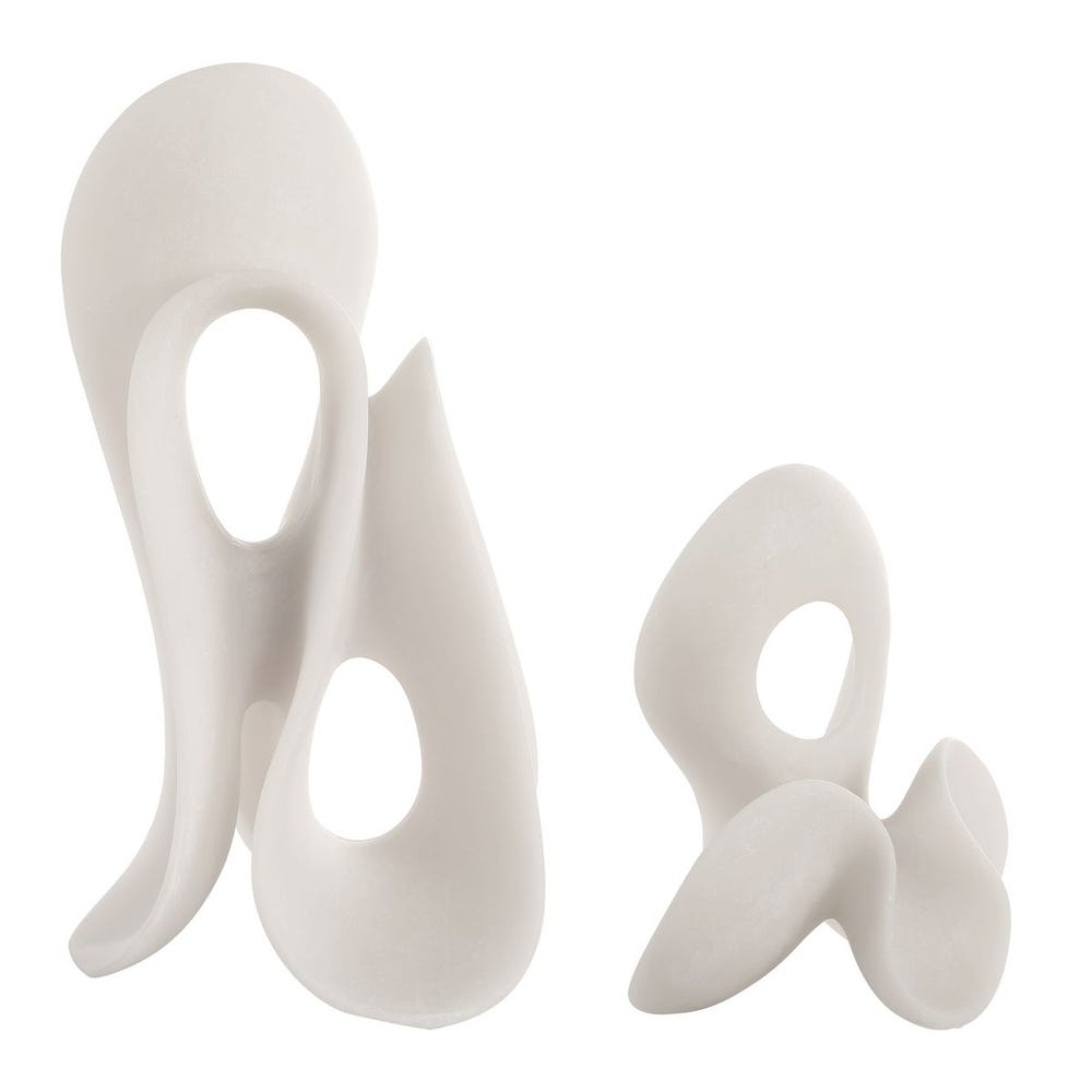Silent Wave Outdoor Sculptures, S/2