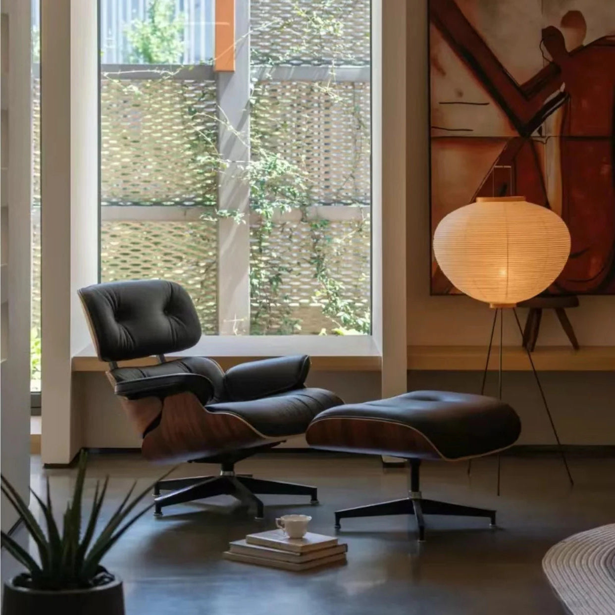 Eames Lounge Chair And Ottoman - Tall Version