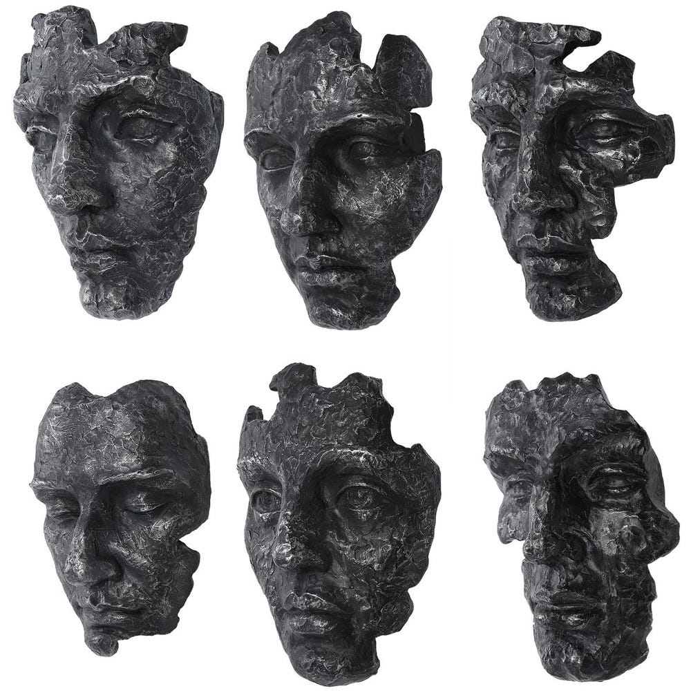 Self-Portrait Wall Decor, S/6