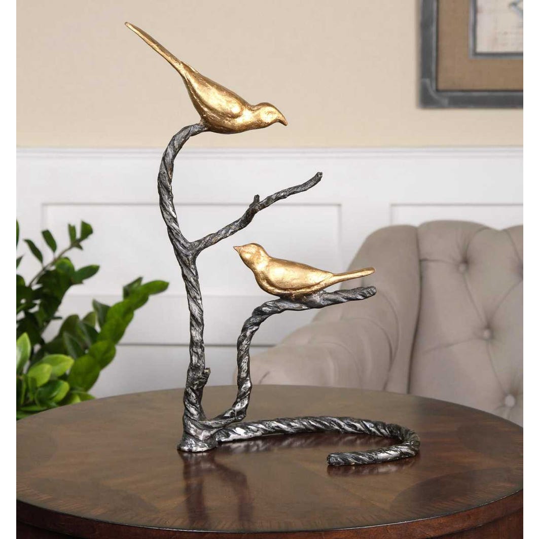 Birds on a Limb Sculpture