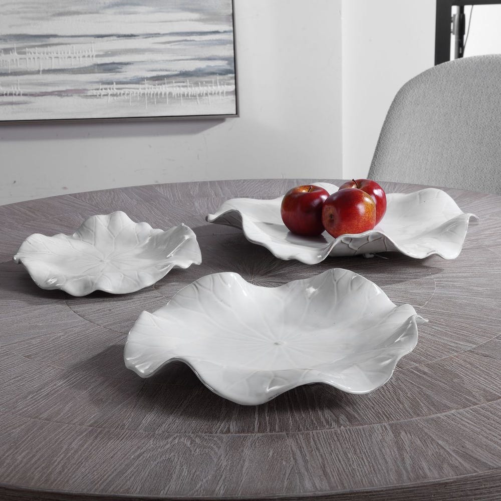 Abella Ceramic Outdoor Wall Decor, S/3