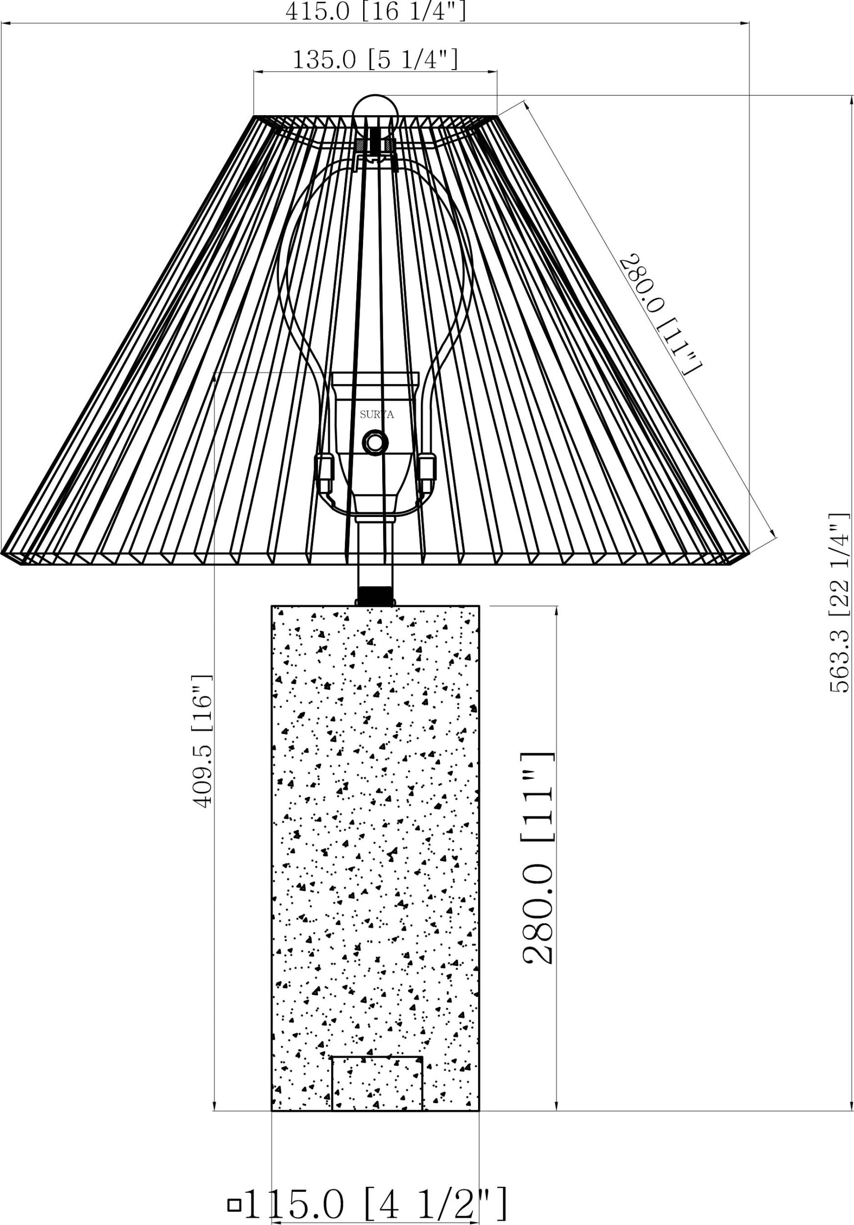Autumn Laurel Accent Table Lamp