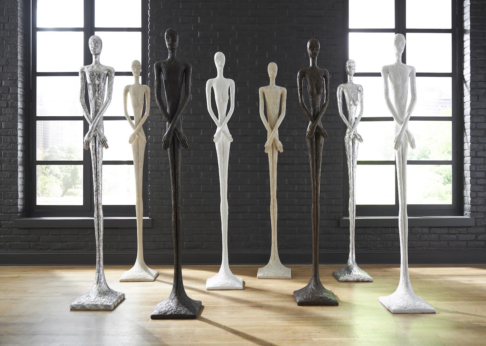 Sculpture de Lottie, résine, pierre romaine
