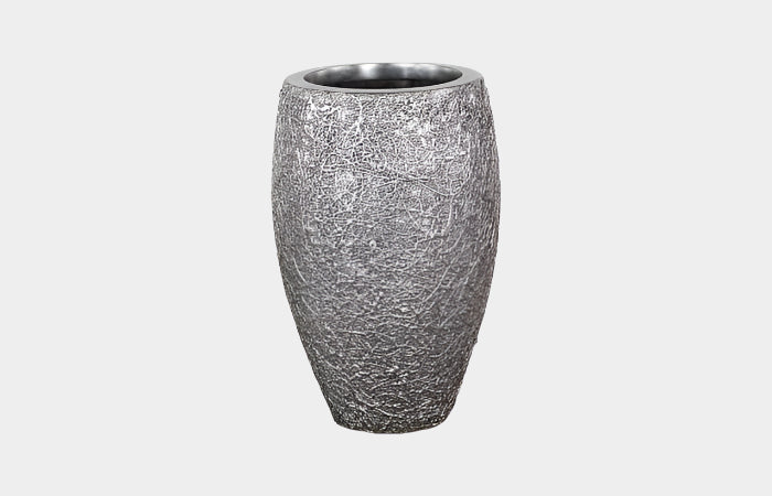 String Theory Planter, Silver Leaf, SM