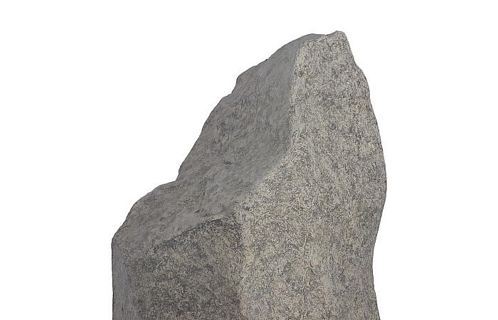 Sculpture en pierre coulée colossale, gris