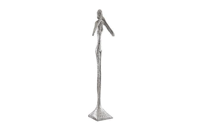Ne dites pas le mal, sculpture fine, grande taille, résine, feuille d'argent