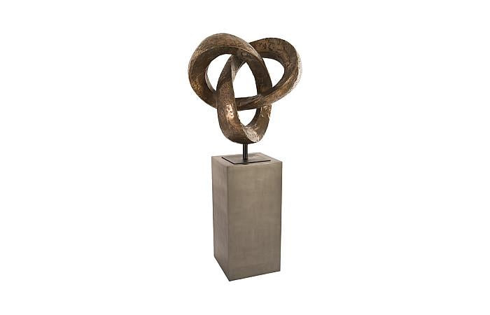 Sculpture trilobée en bronze