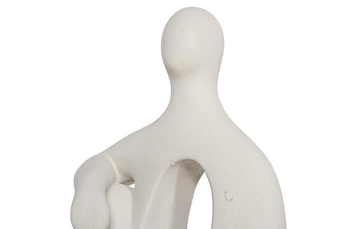 Sculpture assise, pierre romaine