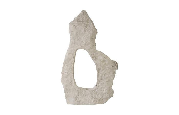 Sculpture colossale en pierre moulée, trou unique, pierre romaine