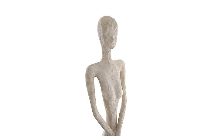 Sculpture de Lottie, résine, pierre romaine