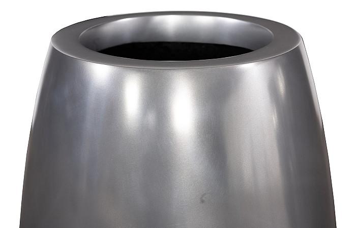 Elonga Planter, Polished Aluminum, SM