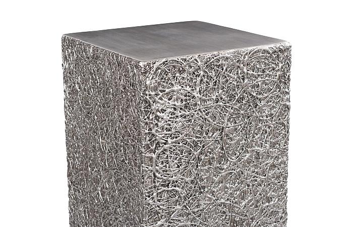 String Theory Pedestal, Silver Leaf, LG