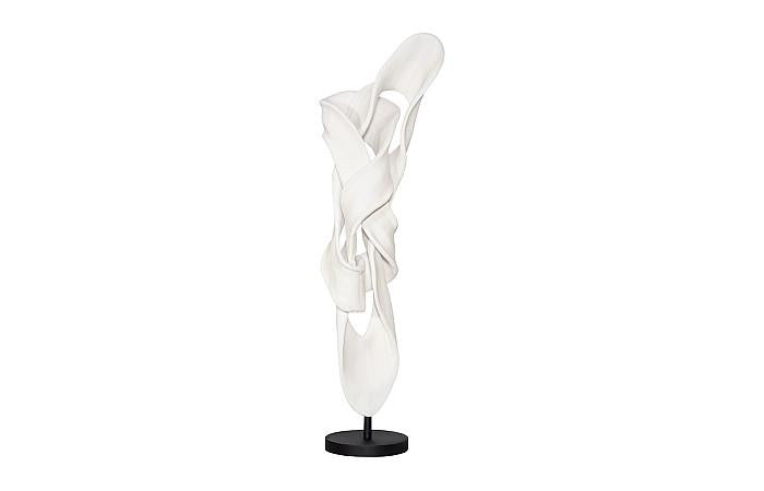 Sculpture dansante en fonte, Releve, faux blanchi
