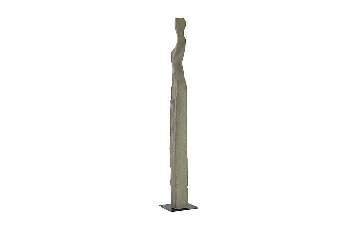 Sculptures de femmes moulées, A, colossales, finition en pierre éclatée