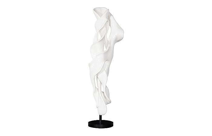 Sculpture dansante en fonte, Coupé, Gel Coat Blanc