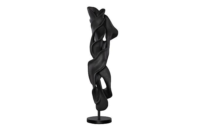 Sculpture dansante en fonte, coupé, noir anthracite
