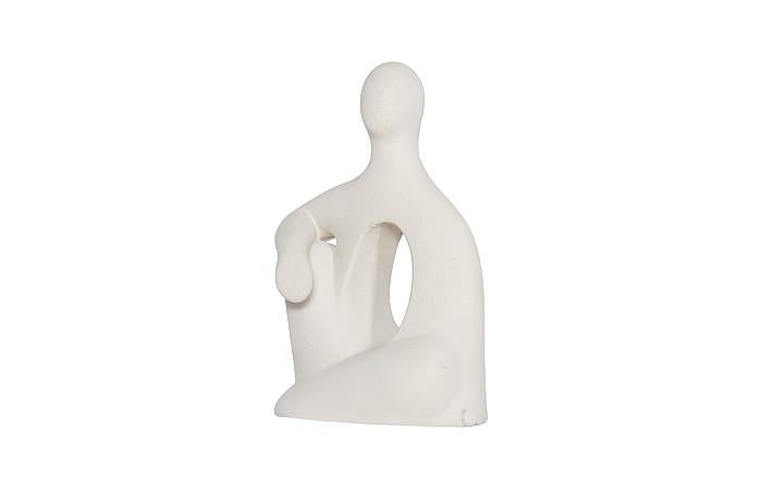 Sculpture assise, pierre romaine