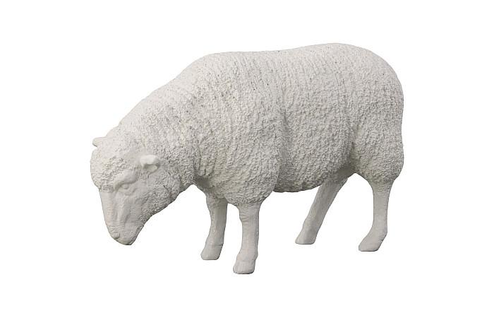 Sculpture de mouton, Gel Coat Blanc