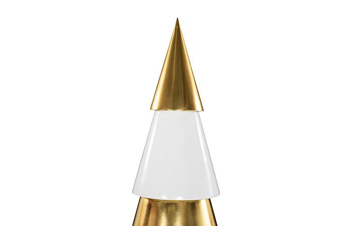 Sapin de Noël, Quadro, blanc et feuille d'or