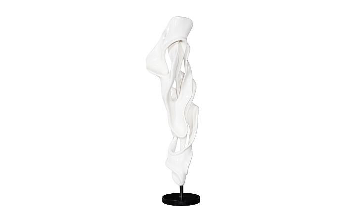Sculpture dansante en fonte, Coupé, Gel Coat Blanc