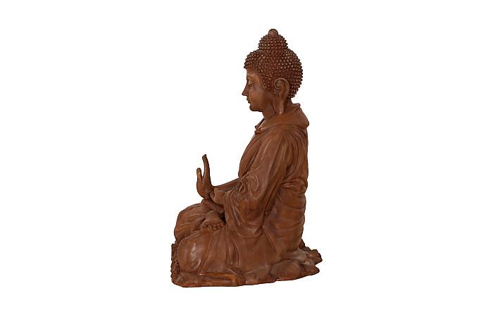 Bouddha enchanteur, finition rouille