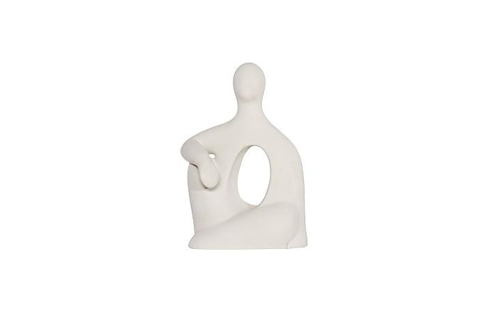 Sculpture assise, pierre romaine