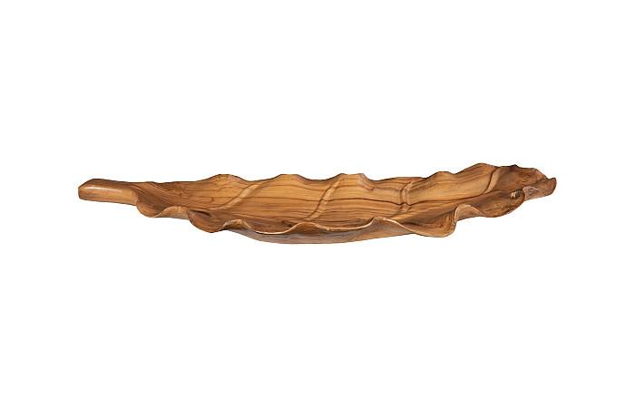 Leaf Bowl, Teak Wood , Natural Finish