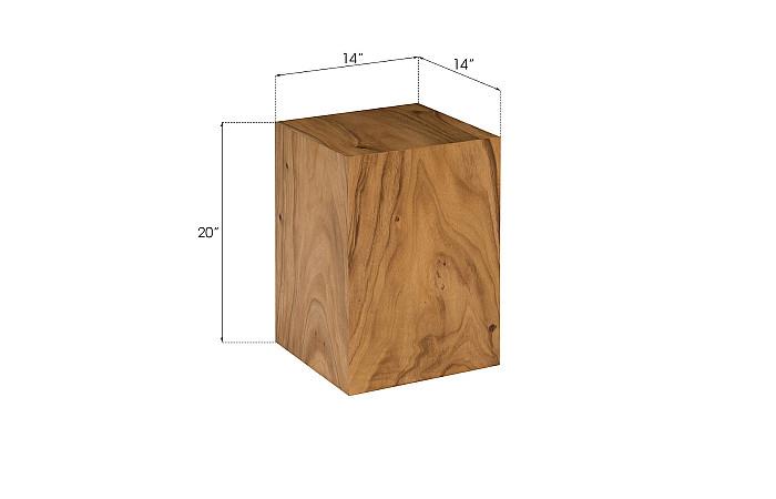Prism Pedestal, Small, Natural
