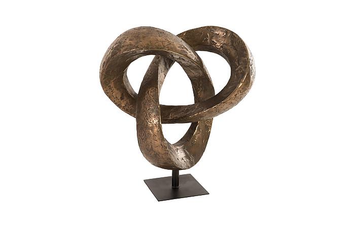 Sculpture trilobée en bronze
