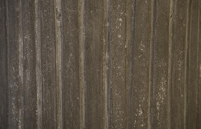 Fluted Planter, Medium, Gray