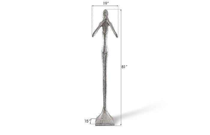 Ne dites pas le mal, sculpture fine, grande taille, résine, feuille d'argent