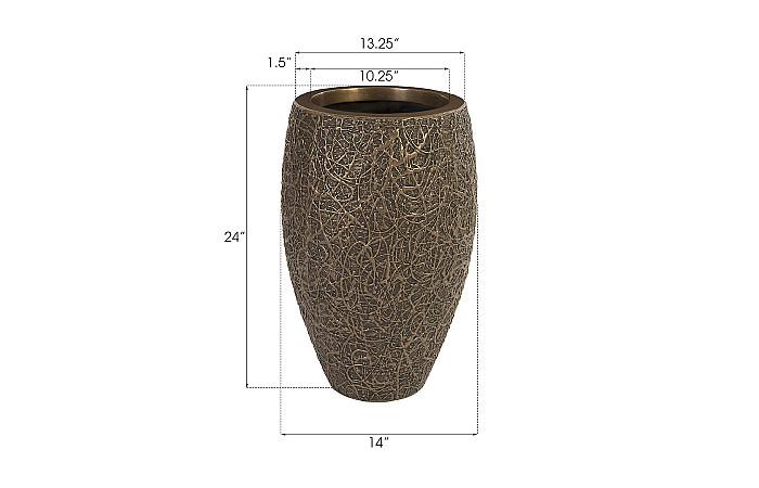 String Theory Planter, Bronze, SM