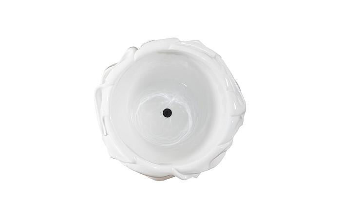 Drape Planter, Gel Coat White