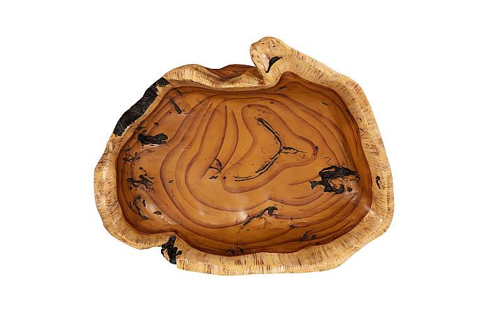 Burled Bowl, Faux Wood
