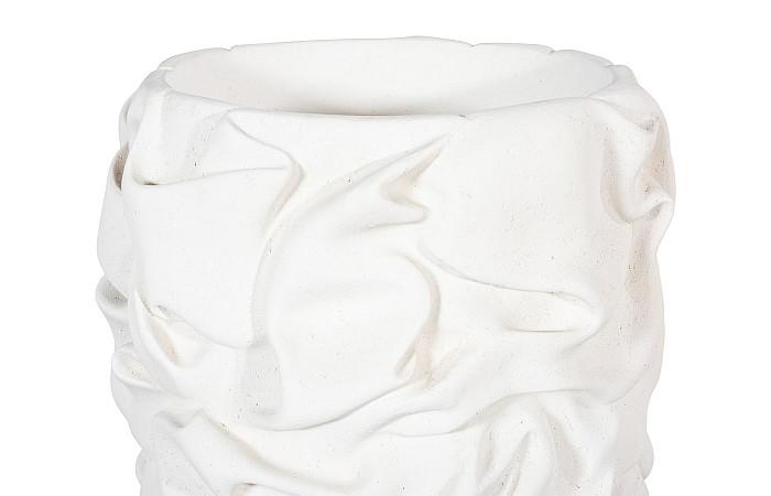 Drape Planter, White Stone