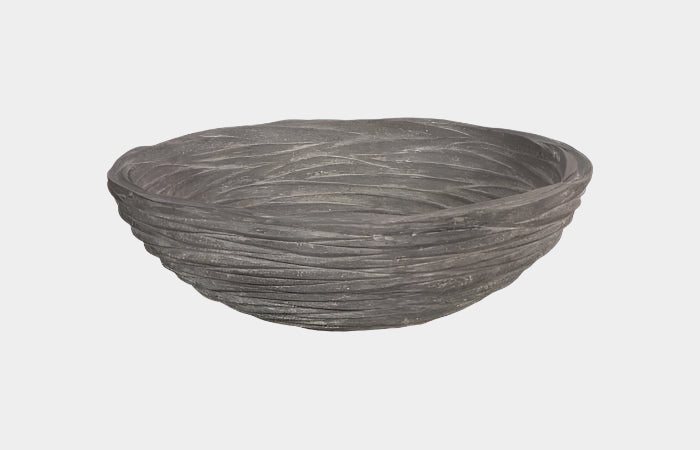 Waves Bowl, Large, Gray