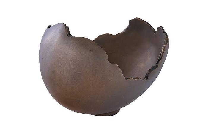 Burled Bowl, Resin, Bronze Finish