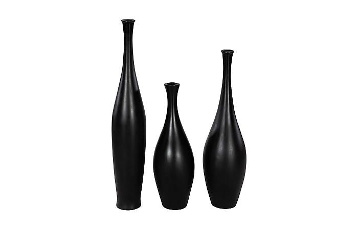 Trumpet Vase, Small, Matte Black