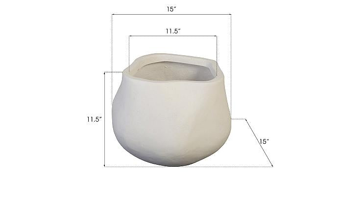 Amorphous Planter, Small, White