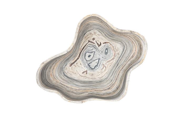 Cast Gray Onyx Bowl, Faux Finish, Medium