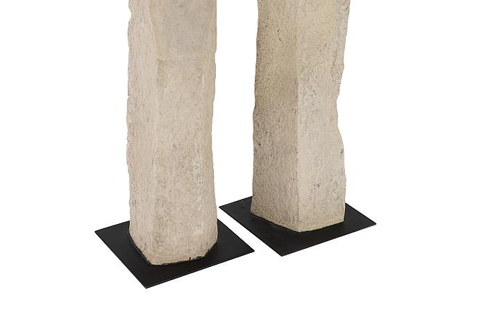 Sculptures de femmes moulées, pierre romaine, lot de 3