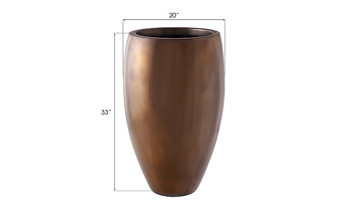 Classic Planter, Polished Bronze, MD