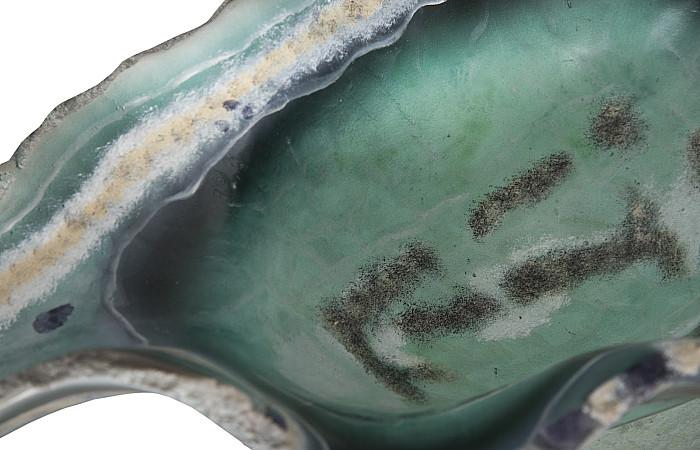 Cast Onyx Fluorite Bowl, Faux Finish, Small
