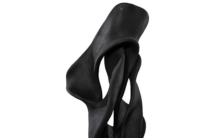 Sculpture dansante en fonte, coupé, noir anthracite