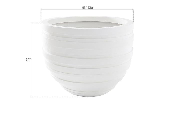 June Planter, White, LG